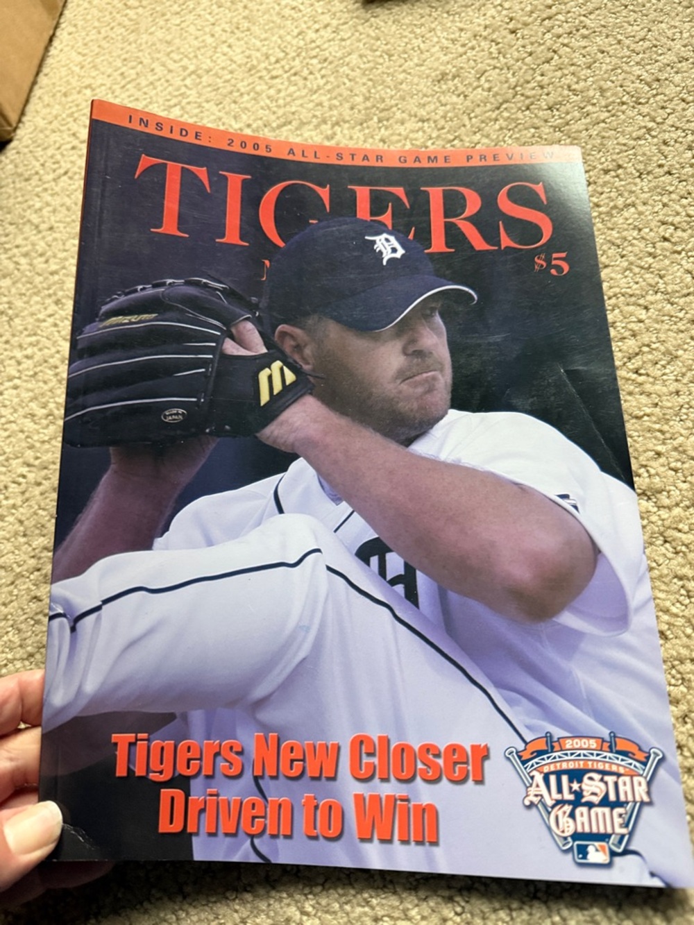 Detroit Tigers Magazine Cover Featuring 2005 All-Star game preview